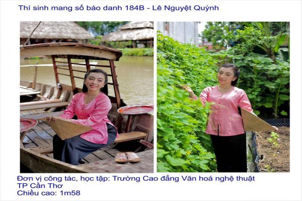 Cô Lê Nguyệt Quỳnh giảng viên Khoa Âm nhạc và Múa đậu vòng sơ tuyển hội thi 