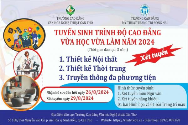 Tuyển sinh trình độ Cao đẳng vừa học vừa làm năm 2024